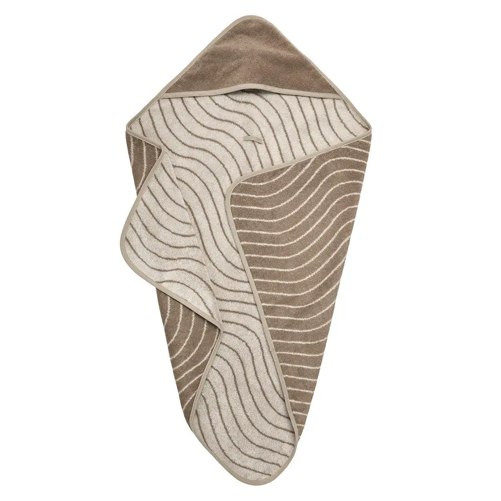 Leander Hoodie Woodland Håndklæde Cappuccino