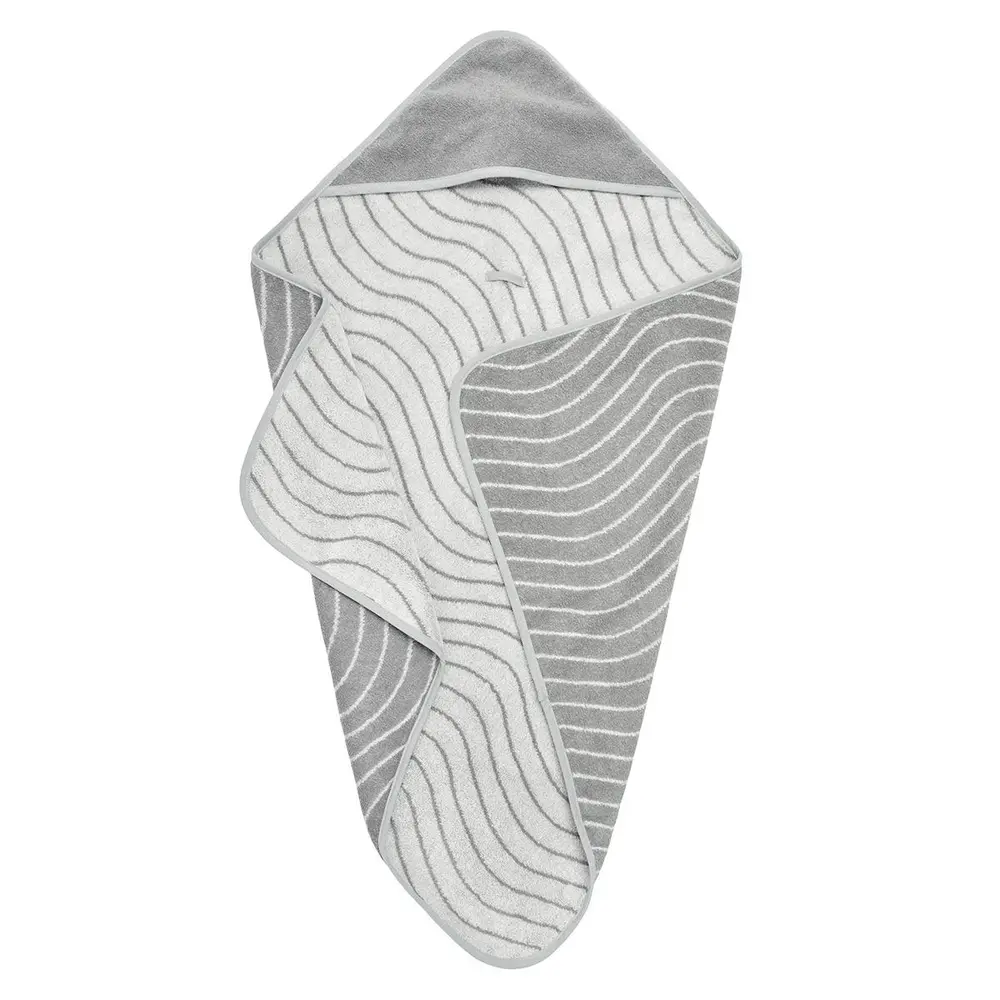 Leander Hoodie Woodland Håndklæde Cool Grey