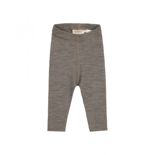 Leggings 100 Merino Uld Til Baby Og Børn Light Brown Melange 56