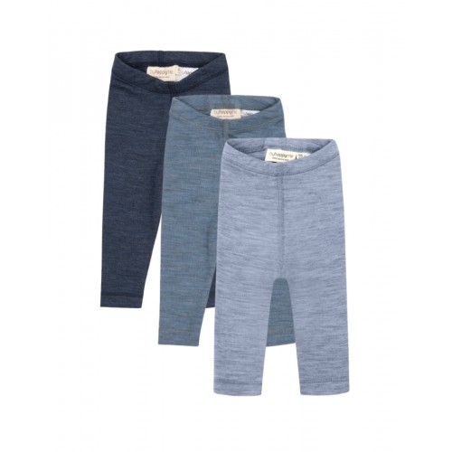 Leggings 100 Merino Uld Til Baby Og Børn -pak 56 Deep Ocean