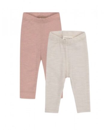 Leggings   100  Merino Uld Til Baby Og Børn   -pak 56 Nature Soft Rose Melange
