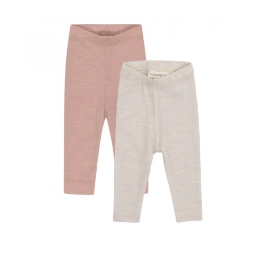 Leggings 100 Merino Uld Til Baby Og Børn -pak 56 Nature Soft Rose Melange