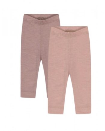 Leggings   100  Merino Uld Til Baby Og Børn   -pak 56 Soft Rose Lavender Melange