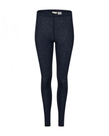 Leggings Til Dame   100  Merino Uld Navy Melange