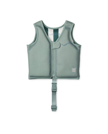 Liewood Dove Badevest It Comes In Waves   Peppermint  -  år   11-15 Kg