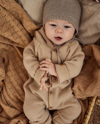 Lil Atelier Dallas Baby Dragt Pebble Melange 50-56