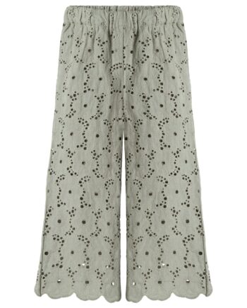 Lil Atelier Dally Wide Pants Forest Fog 92 Cm