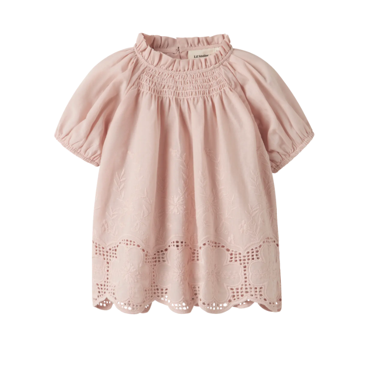 Lil Atelier Dayna Ss Loose Shirt Peach Whip 92 Cm
