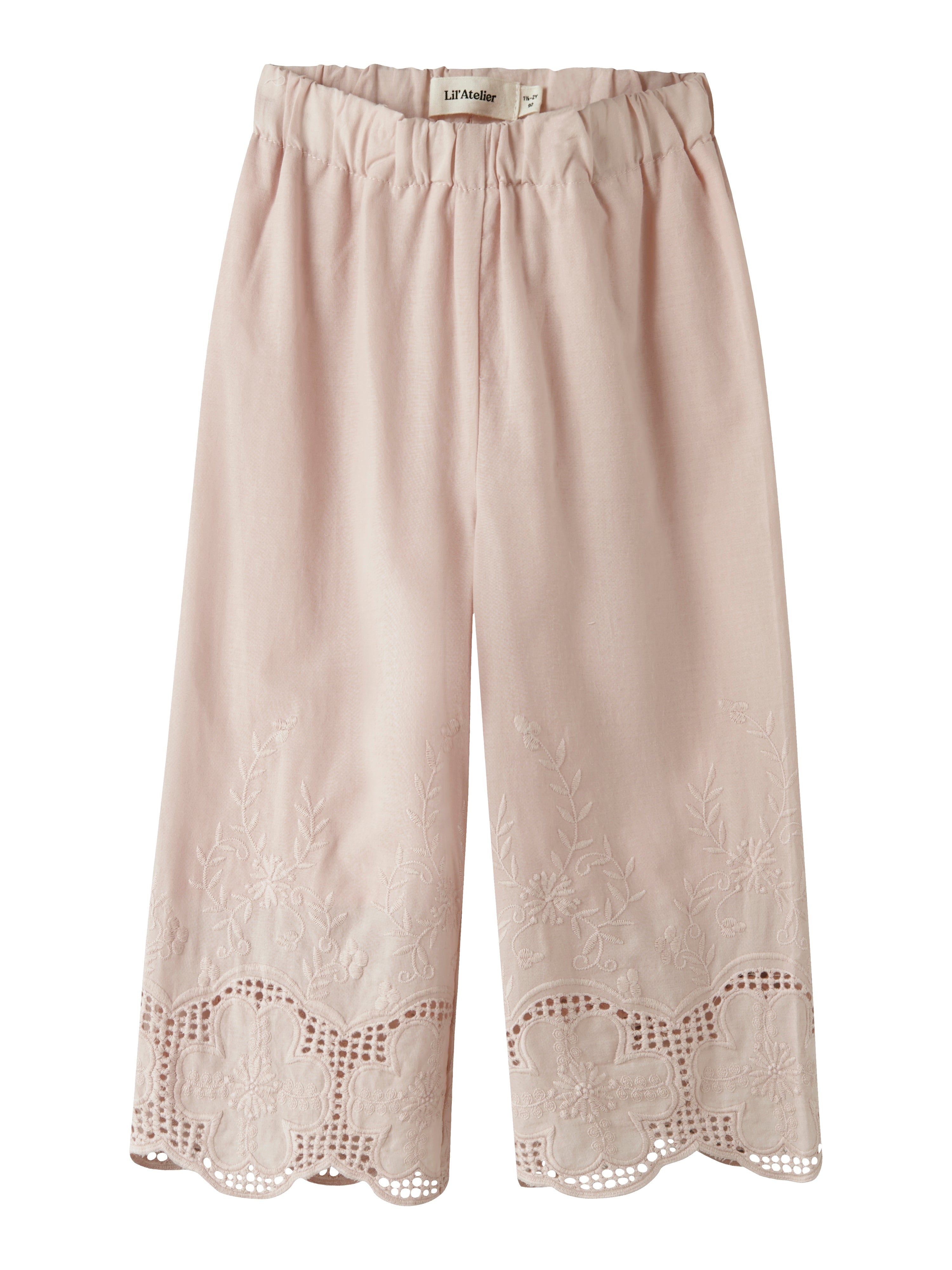 Lil Atelier Dayna Wide Ancle Pants Peach Whip 92 Cm