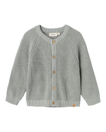 Lil Atelier Emlen Lin Knit Cardigan Limestone 92 Cm
