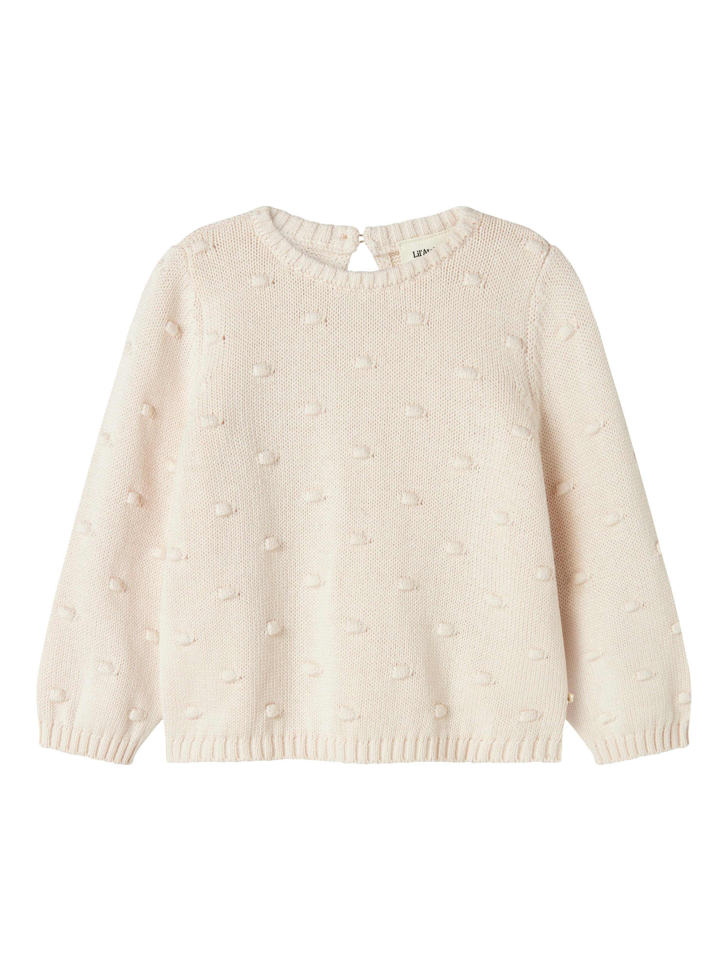 Lil Atelier Gable Loose Knit Pastel Parchment 92 Cm