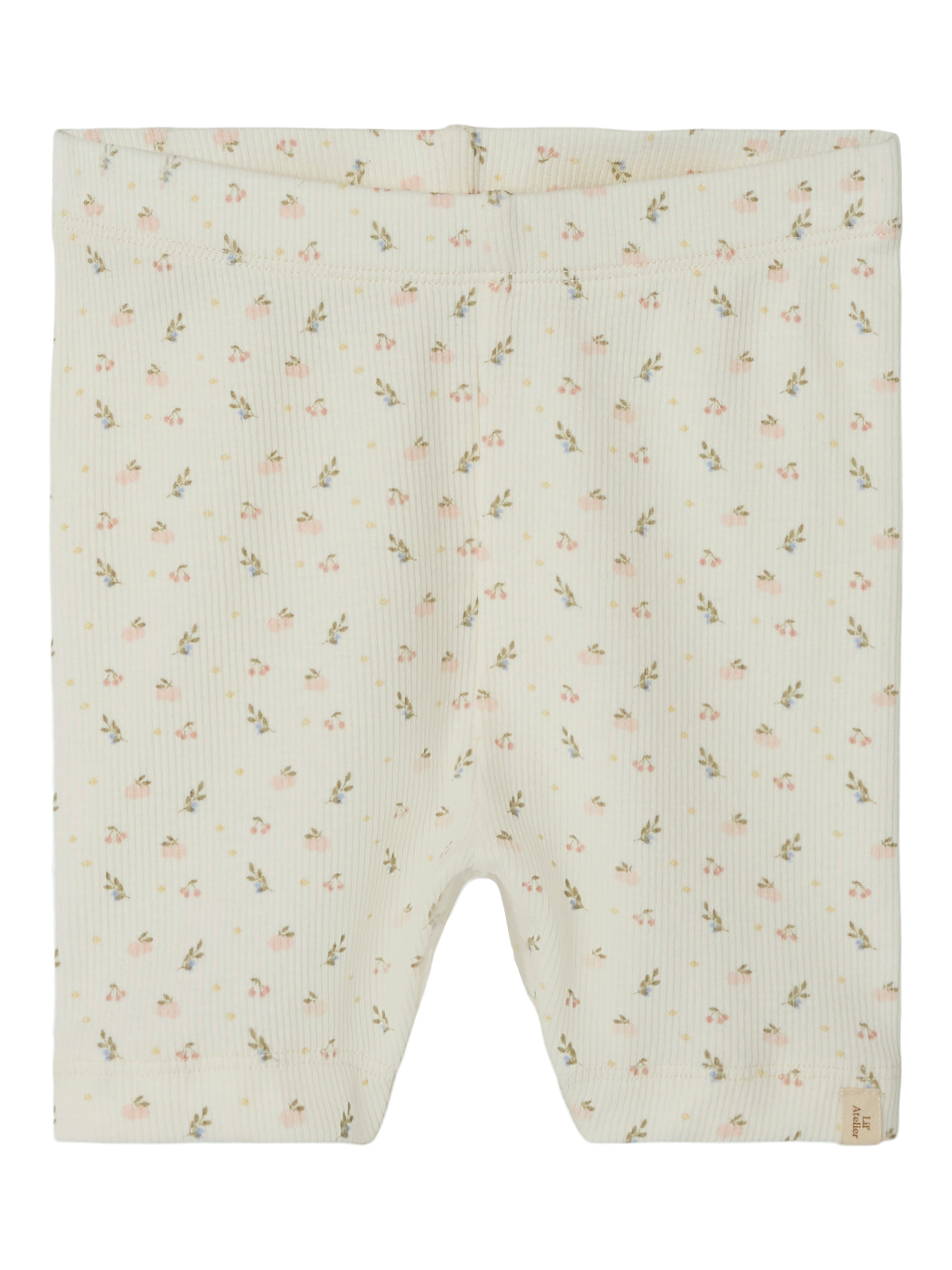 Lil Atelier Gago Slim Biker Shorts Coconut Milk 92 Cm