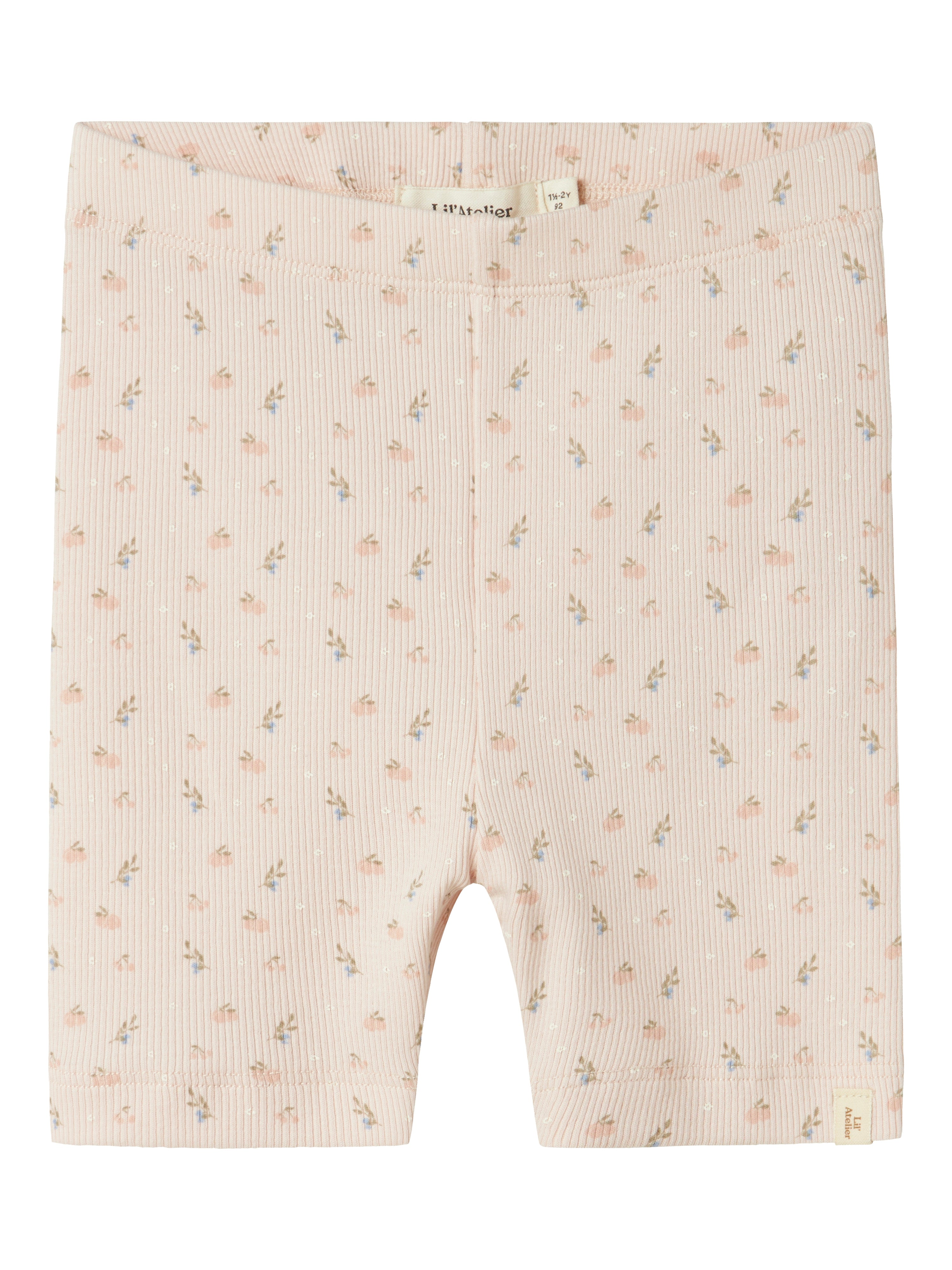 Lil Atelier Gago Slim Biker Shorts Peach Blush 92 Cm