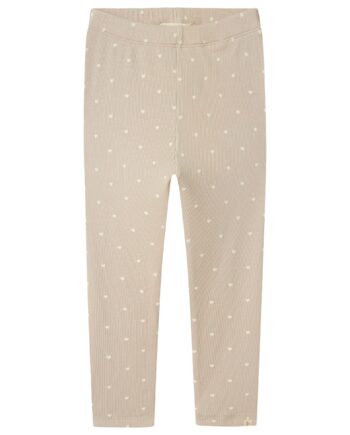 Lil Atelier Gago Slim Leggings Med Hjerter Gray Morn Heart 92 Cm