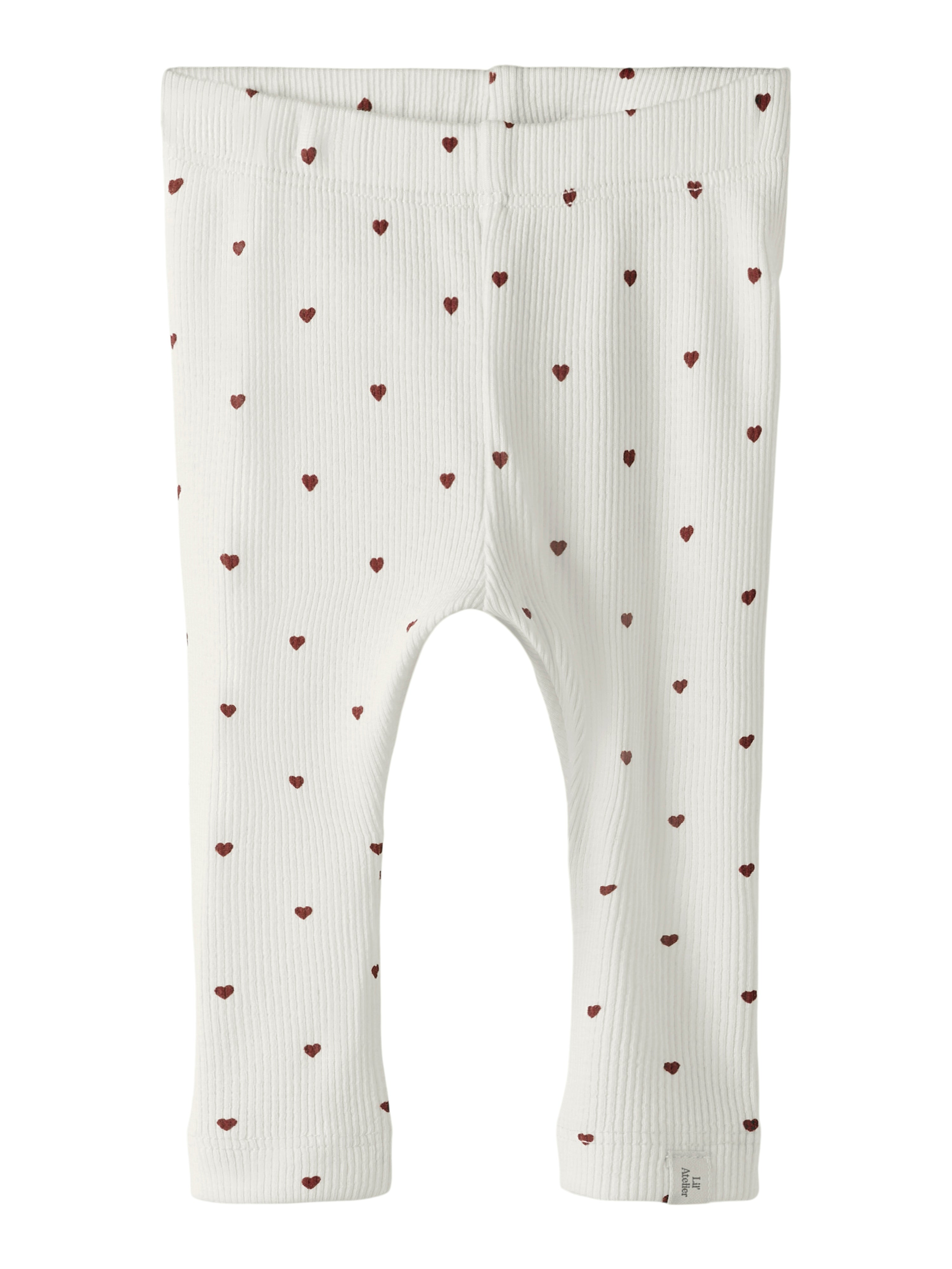 Lil Atelier Gago Slim Leggings Noos  Coconut Milk Heart 56 Cm