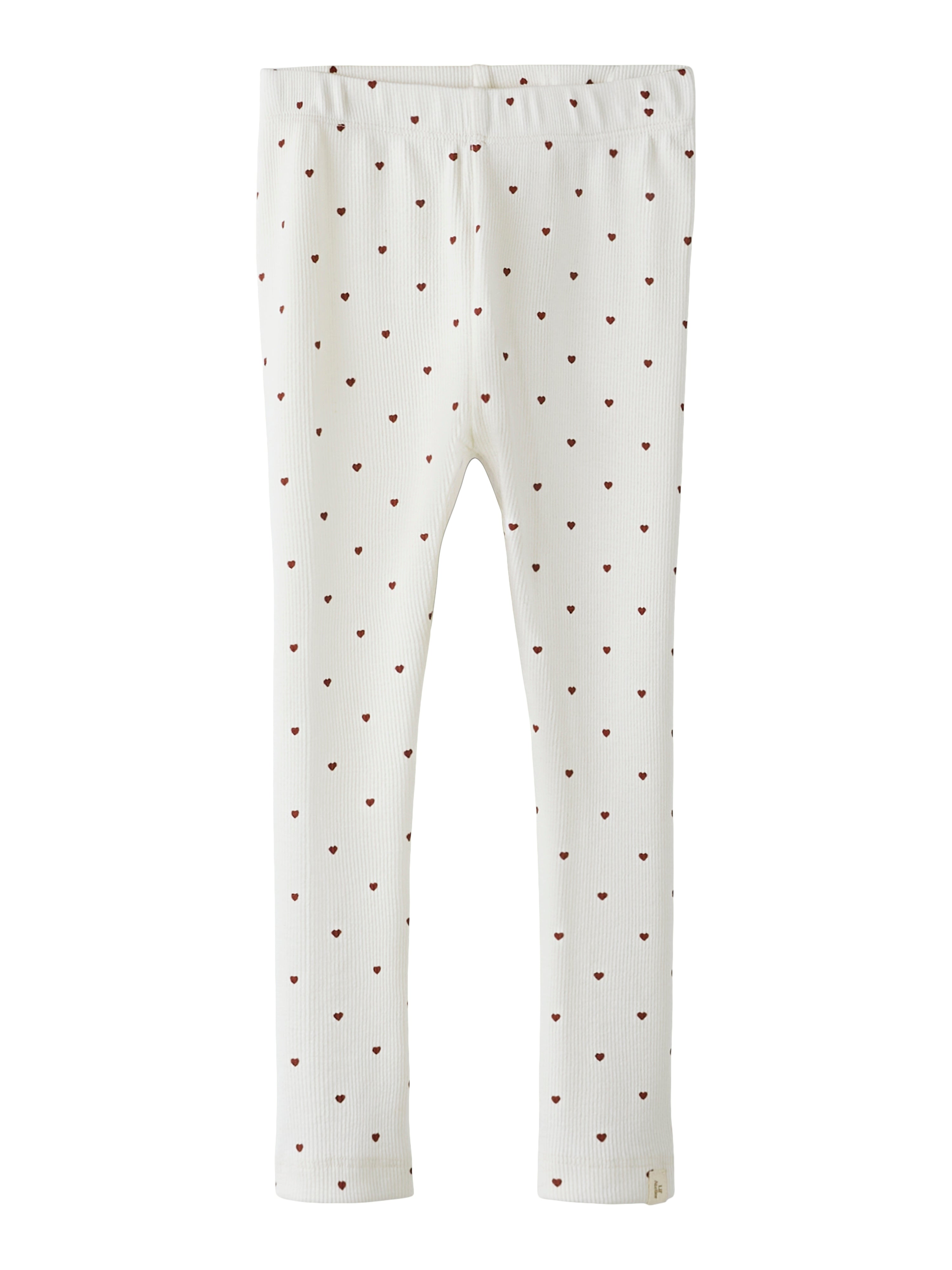 Lil Atelier Gago Slim Leggings Noos Coconut Milk Heart 92 Cm