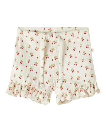 Lil Atelier Gago Slim Shorts Med Jordbær Turtledove 56 Cm