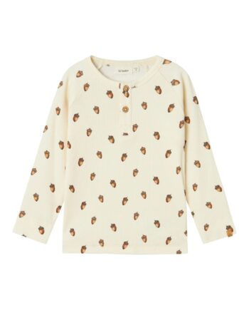 Lil Atelier Gavo Elo Slim Top Turtledove Acorn 92 Cm
