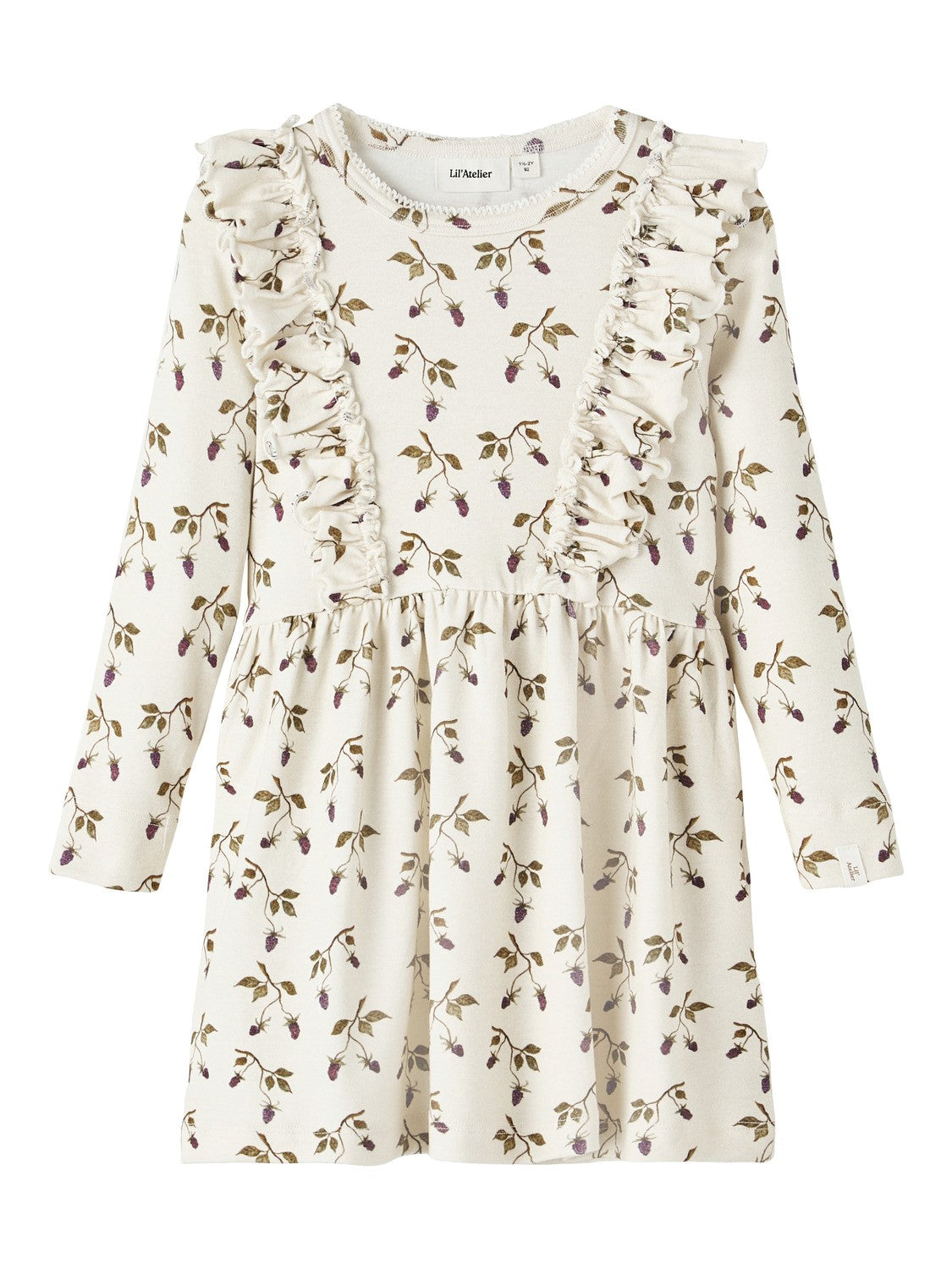 Lil Atelier Gaya Dress Turtledove Berry 92 Cm