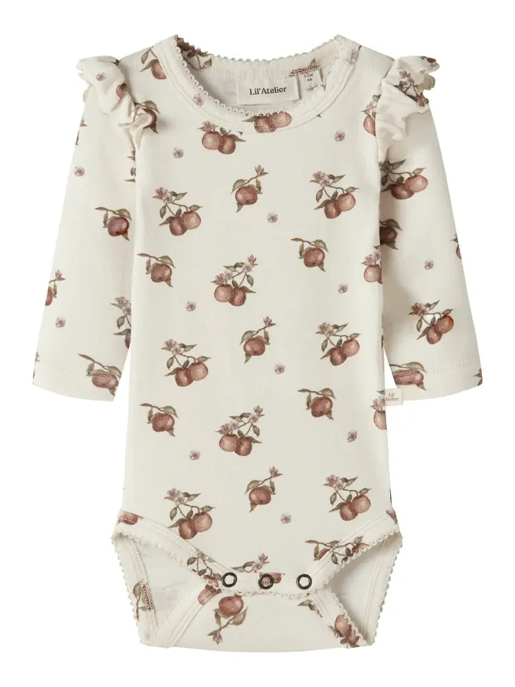 Lil Atelier Gayo Kep Langærmet Slim Body Turtledove 80