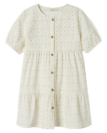 Lil Atelier Hailey Loose Dress Coconut Milk 92 Cm