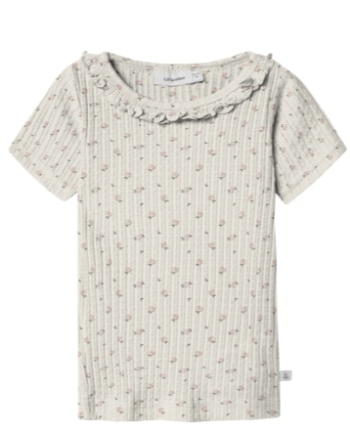 Lil Atelier Hulla Hua Ss Slim Top Coconut Milk 92 Cm
