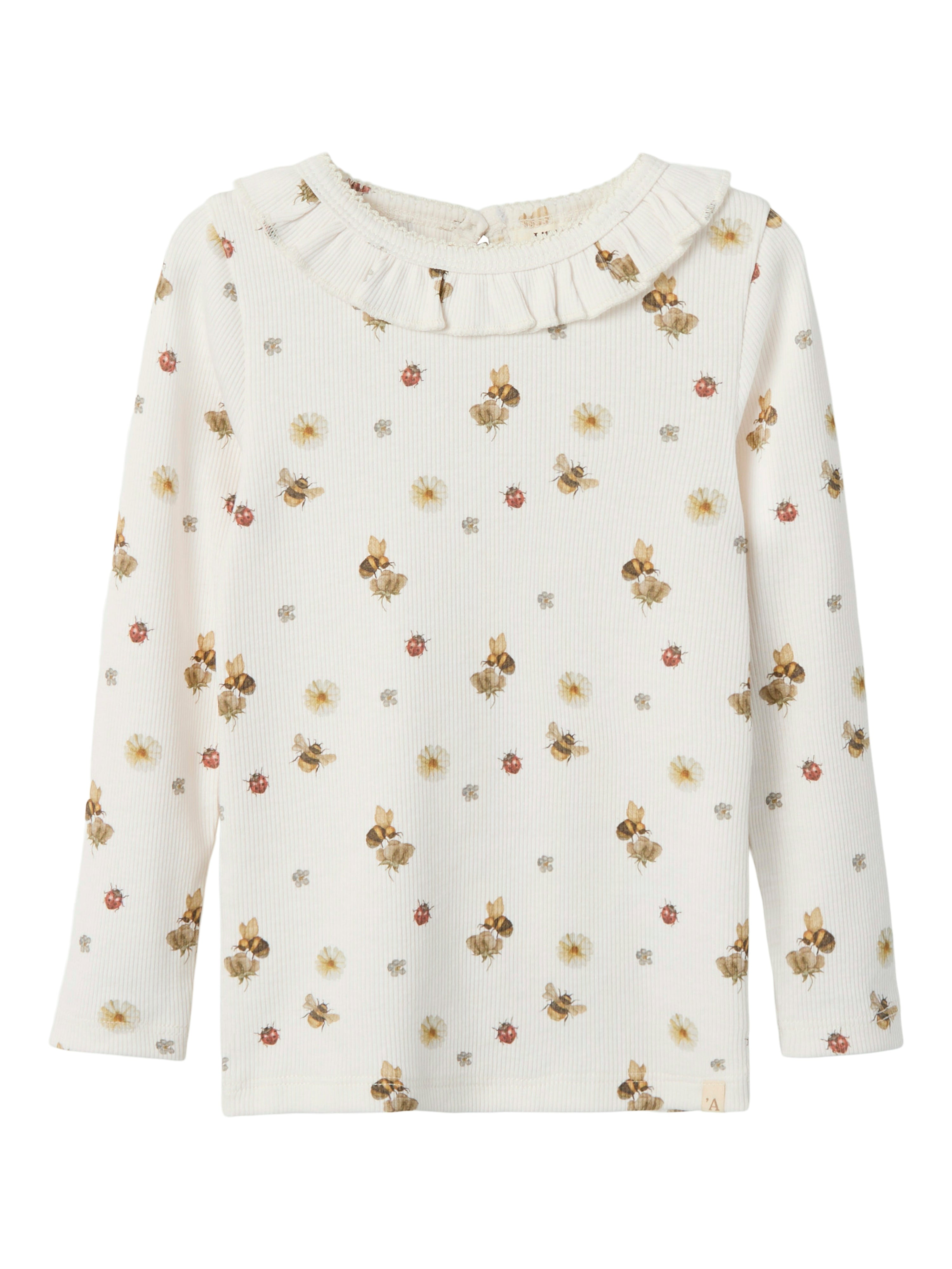 Lil Atelier Lavo Loa Slim Top Coconut Milk 92 Cm