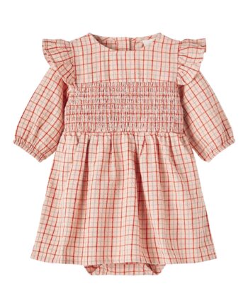 Lil Atelier Lucy Body Dress Baked Clay 56 Cm