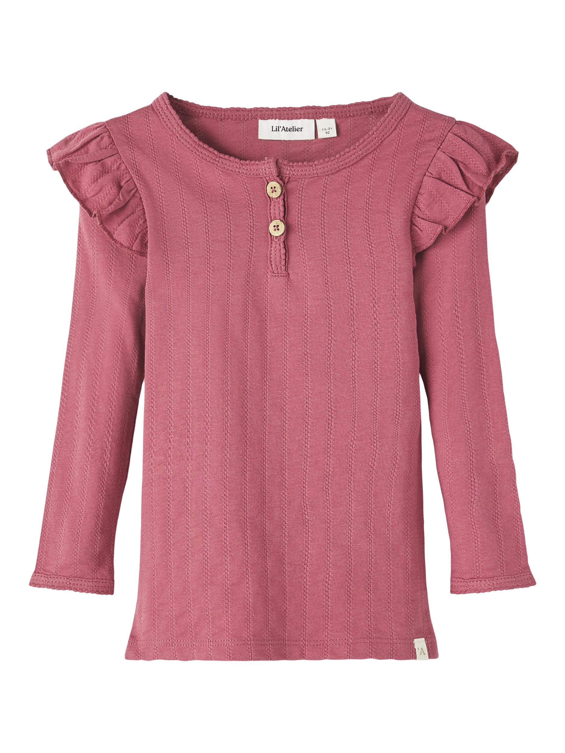 Lil Atelier Nala Slim Top  Dry Rose 92 Cm