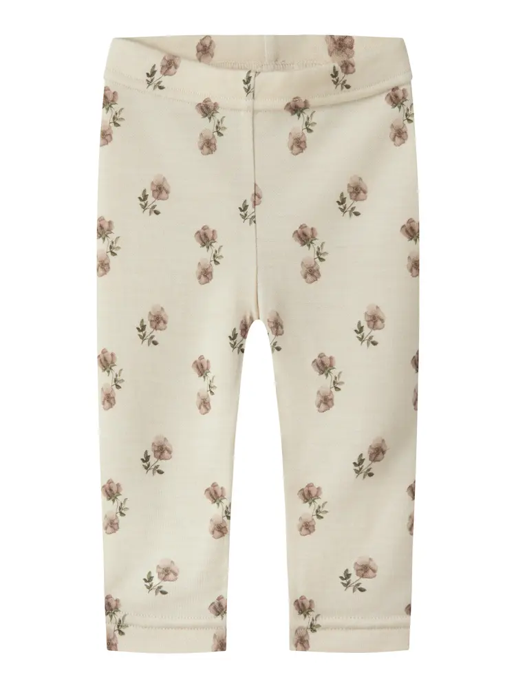 Lil Atelier Nilo Nun Uld Slim Leggings Turtledove 86