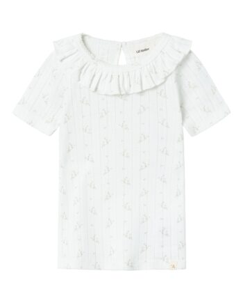 Lil Atelier Rachello Dia Slim Shirt Coconut Milk 92 Cm