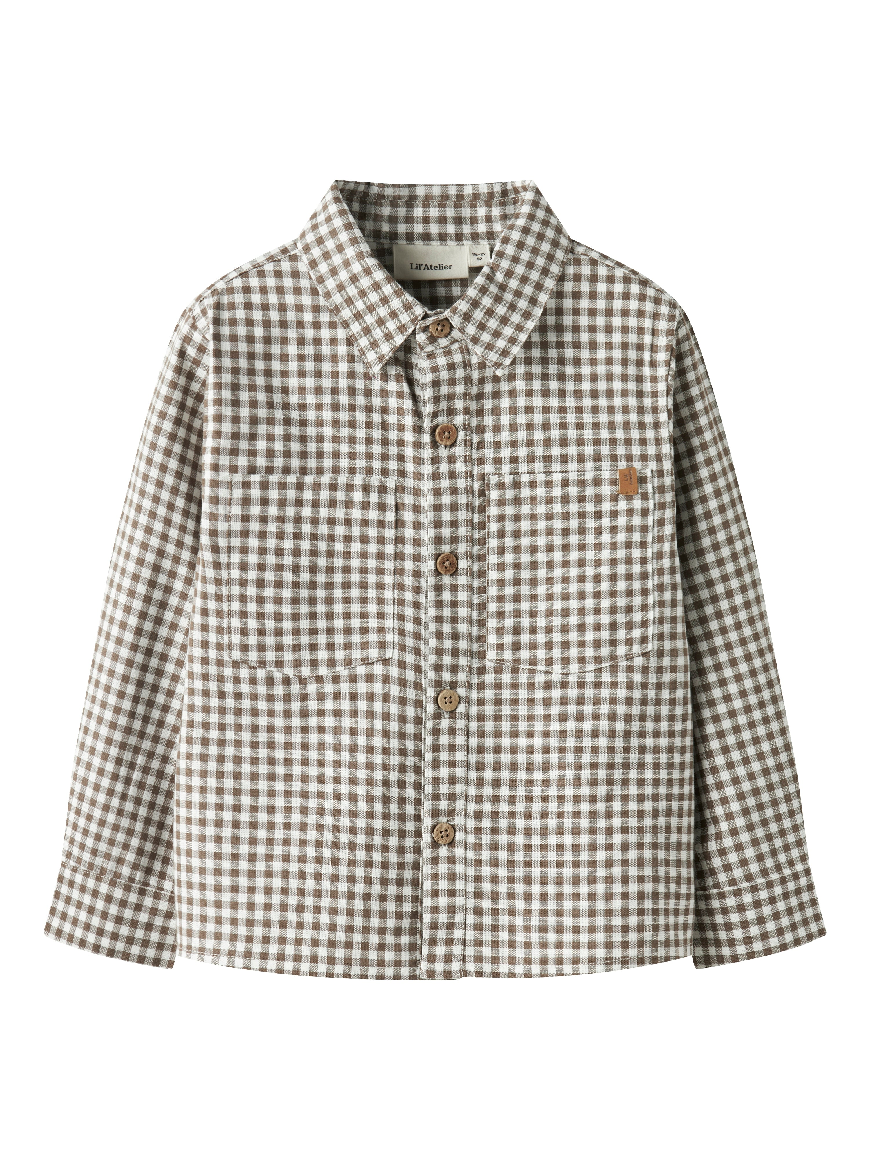 Lil Atelier Tallula Ls Shirt Shitake 92 Cm
