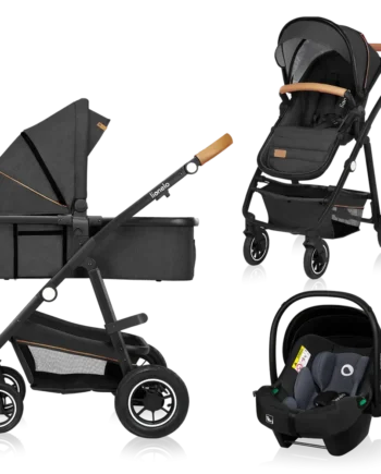 Lionelo Amber 3i1 Kombivognspakke Grey Graphite