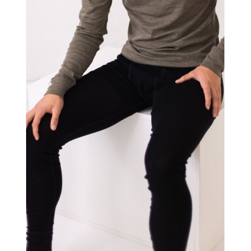 Longjohns Til Herre 100 Merino Uld Black