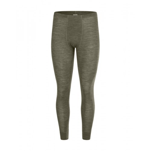 Longjohns Til Herre 100 Merino Uld 1x1 Rib Moss Melange