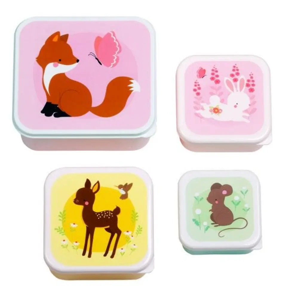 Lunch   Snack Box Sæt Forest Friends