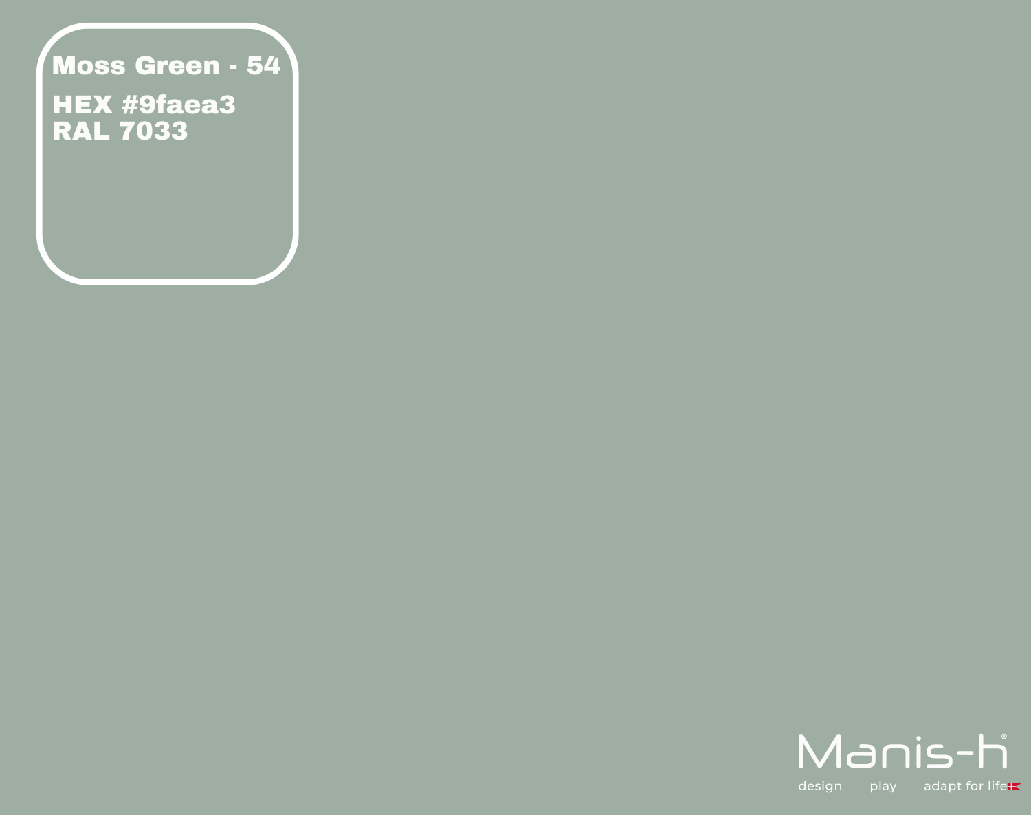 Manis-  Sengehest Classic  Moss Green   160 Cm