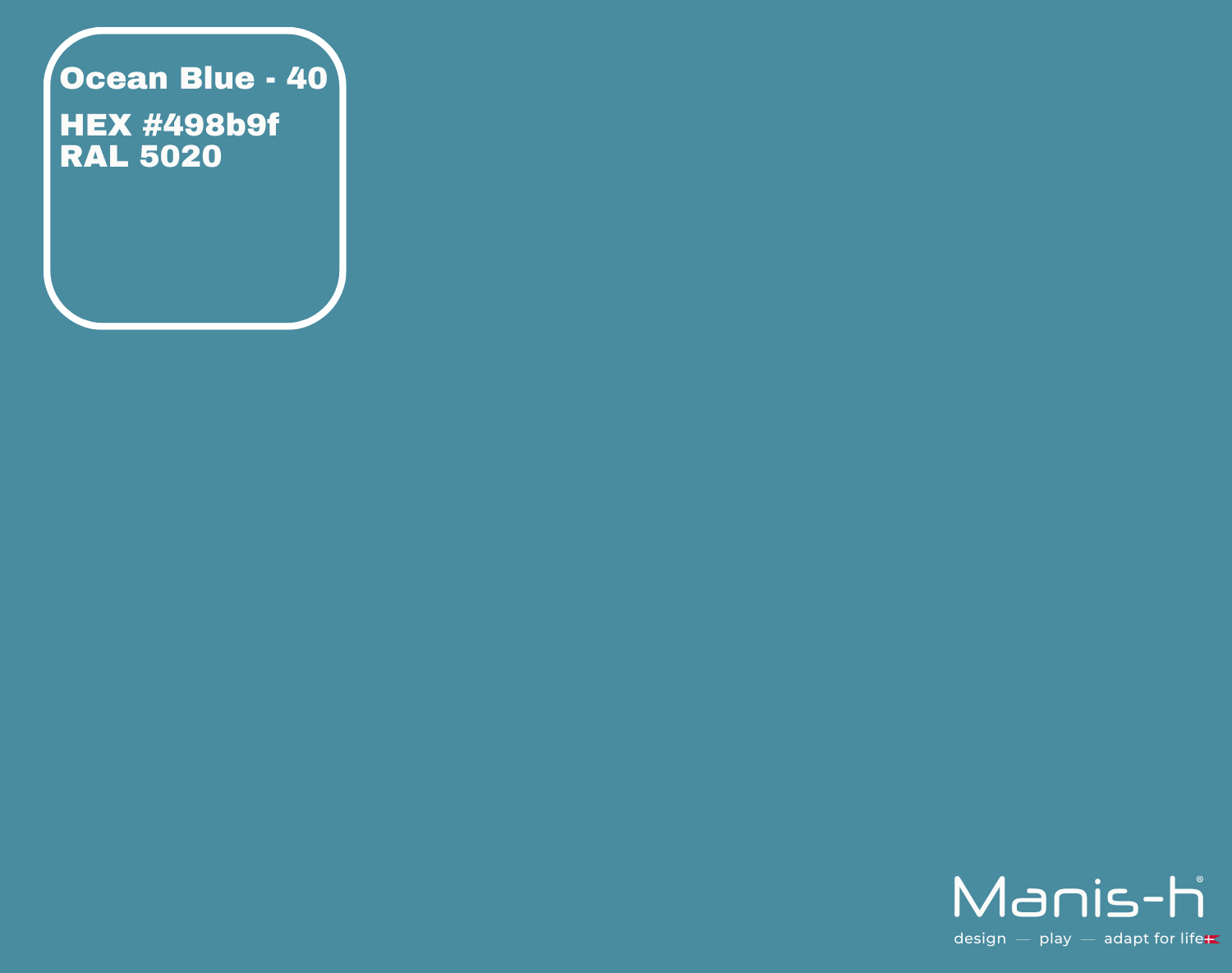 Manis-  Sengehest åbent Design  Ocean Blue   200 Cm
