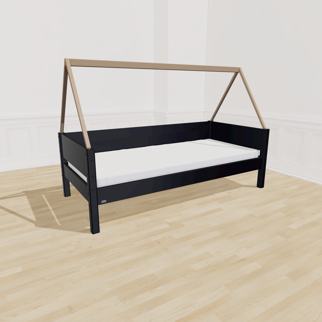 Manish-  Saga Børneseng 90x160 Black