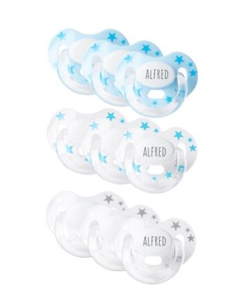 Maxibaby  Str      -  Mdr  Symmetrisk Silikone  Sutter Med Navn   -pak