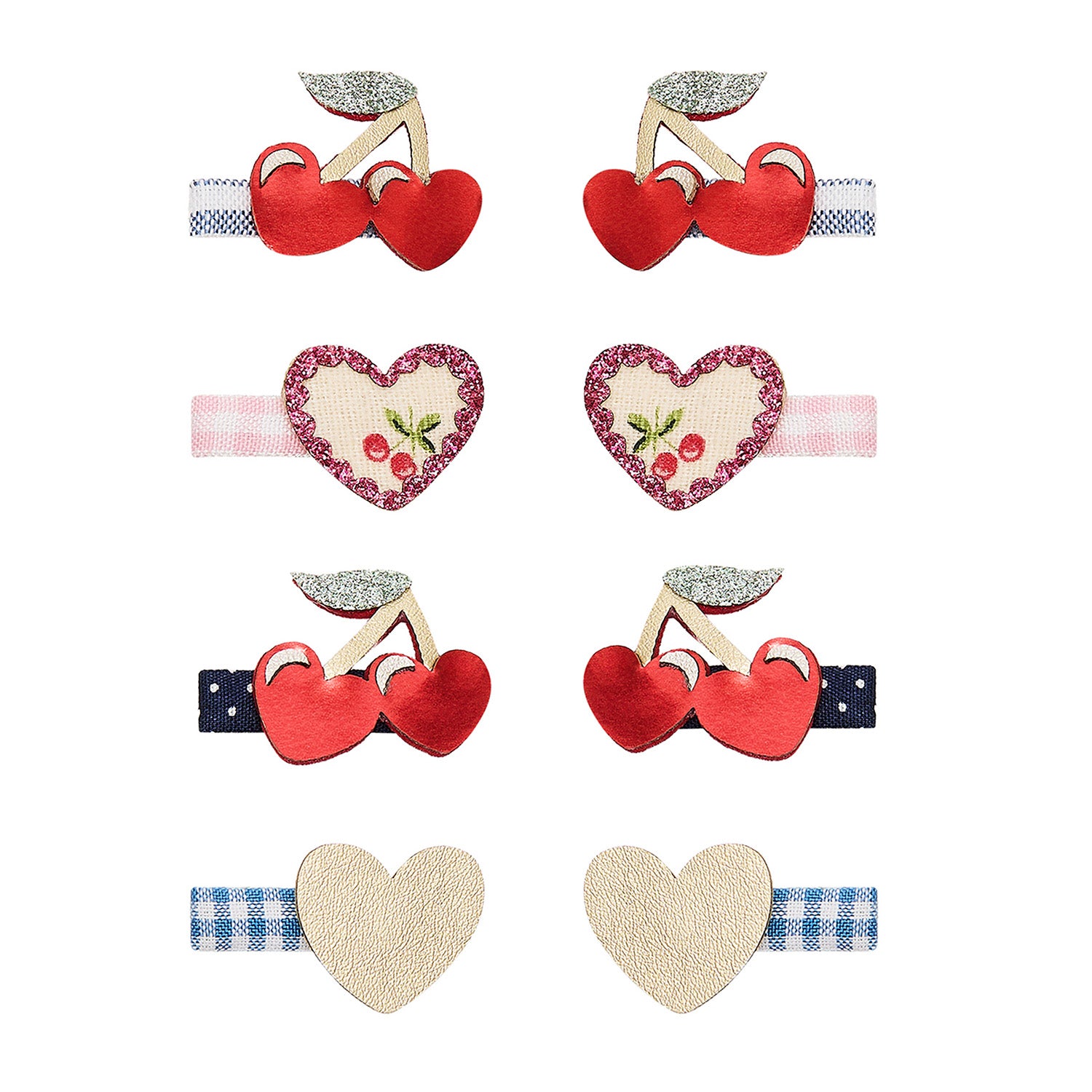 Mimi   Lula   Hårclips Mini Red Cherries Mon Cheri