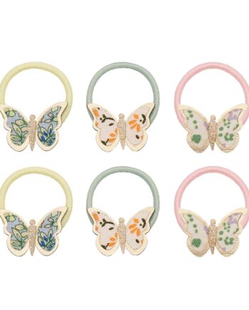 Mimi   Lula   Hårelastikker Mini Floral Butterfly Spring On The Farm
