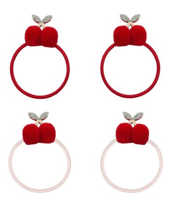 Mimi   Lula   Hårelastikker Pom Pom Cherries Mon Cheri