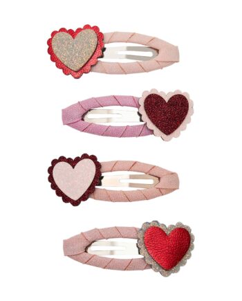 Mimi   Lula   Hårspænder Scalloped Heart Valentines