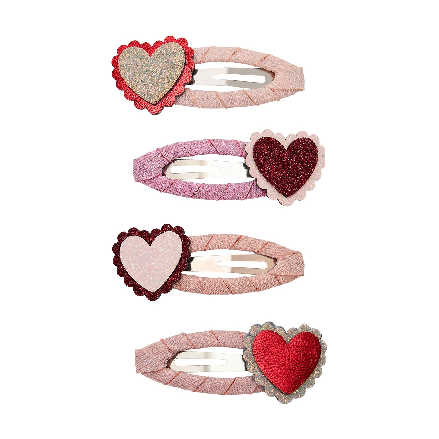 Mimi   Lula   Hårspænder Scalloped Heart Valentines