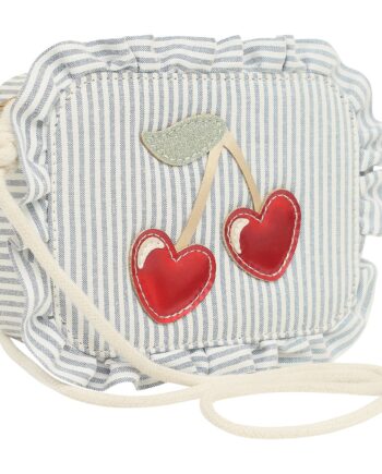 Mimi   Lula Skuldertaske Striped Cherry Mon Cheri