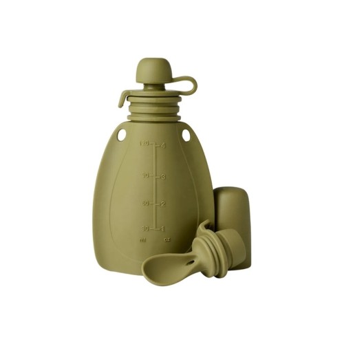 Mininor  Smoothie Pouch Med Ske  120 Ml  Moss Green