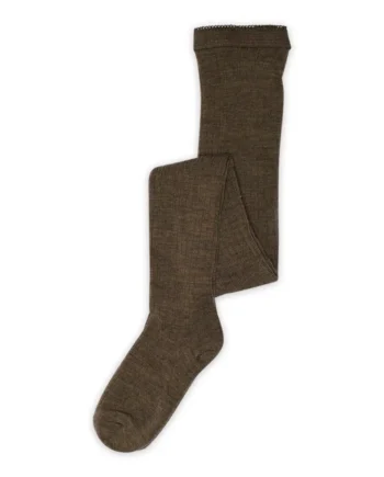 Mp Denmark Uld Strømpebukser Rib Brown 90