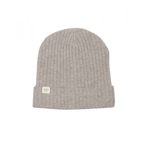 Mpkids Uppsala Beanie Strikket Hue Uldmix Med Foldekant Oeko-texâ Light Brown Melange 47 49