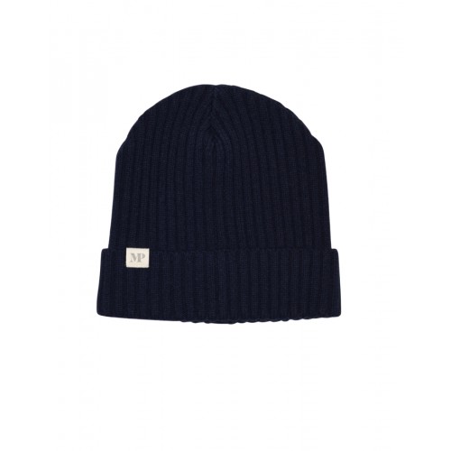 Mpkids Uppsala Beanie Strikket Hue Uldmix Med Foldekant Oeko-texâ Navy 47 49